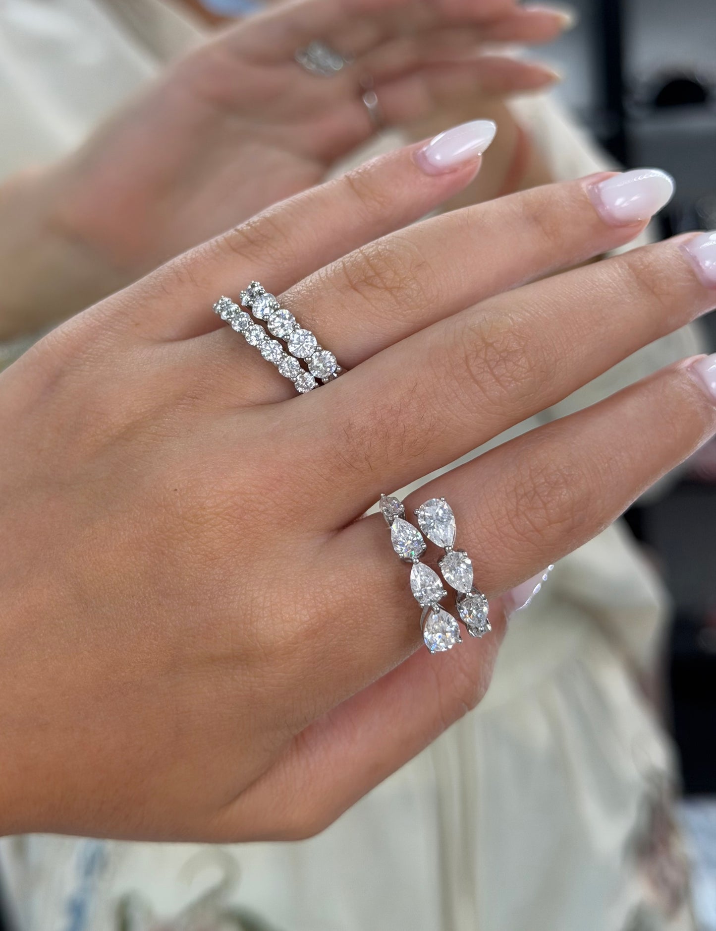 Pear Cut Wrap Ring