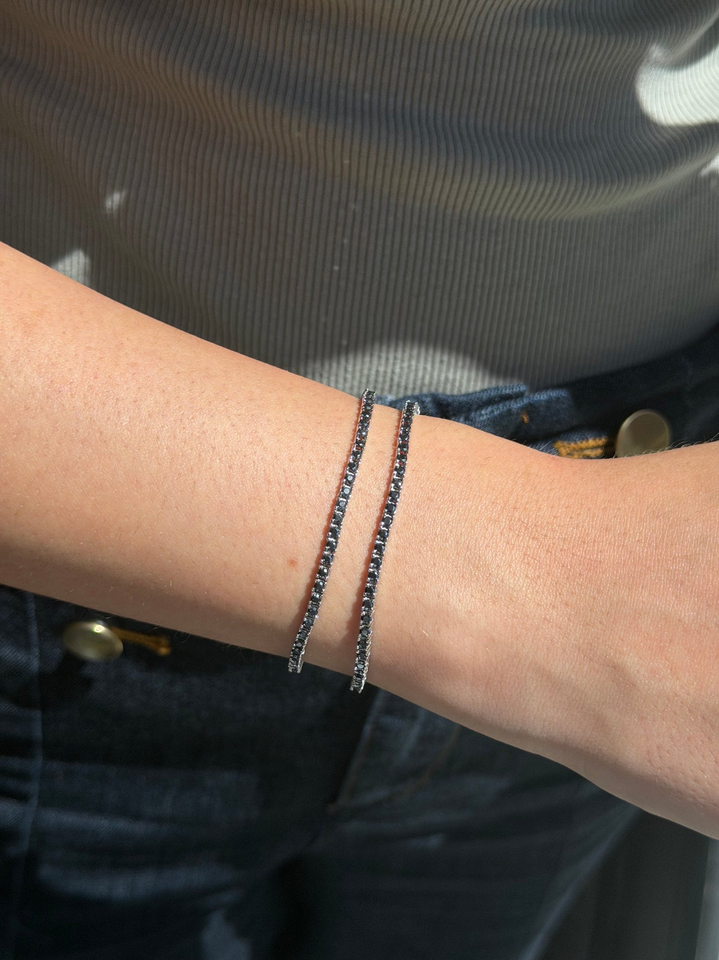 Black tennis bracelet