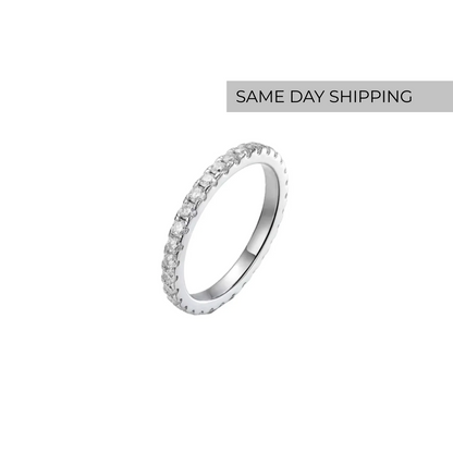 2mm  Eternity band Ring
