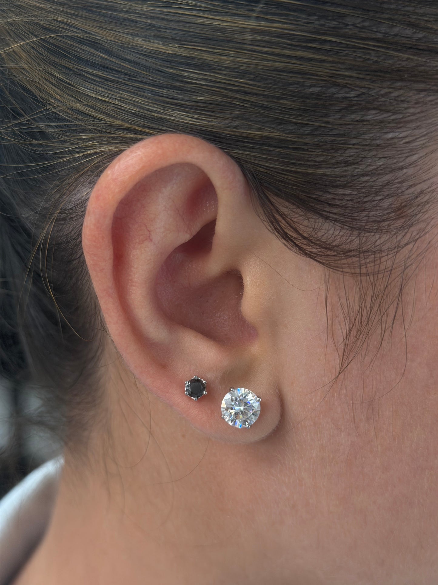 Black Stud Earrings