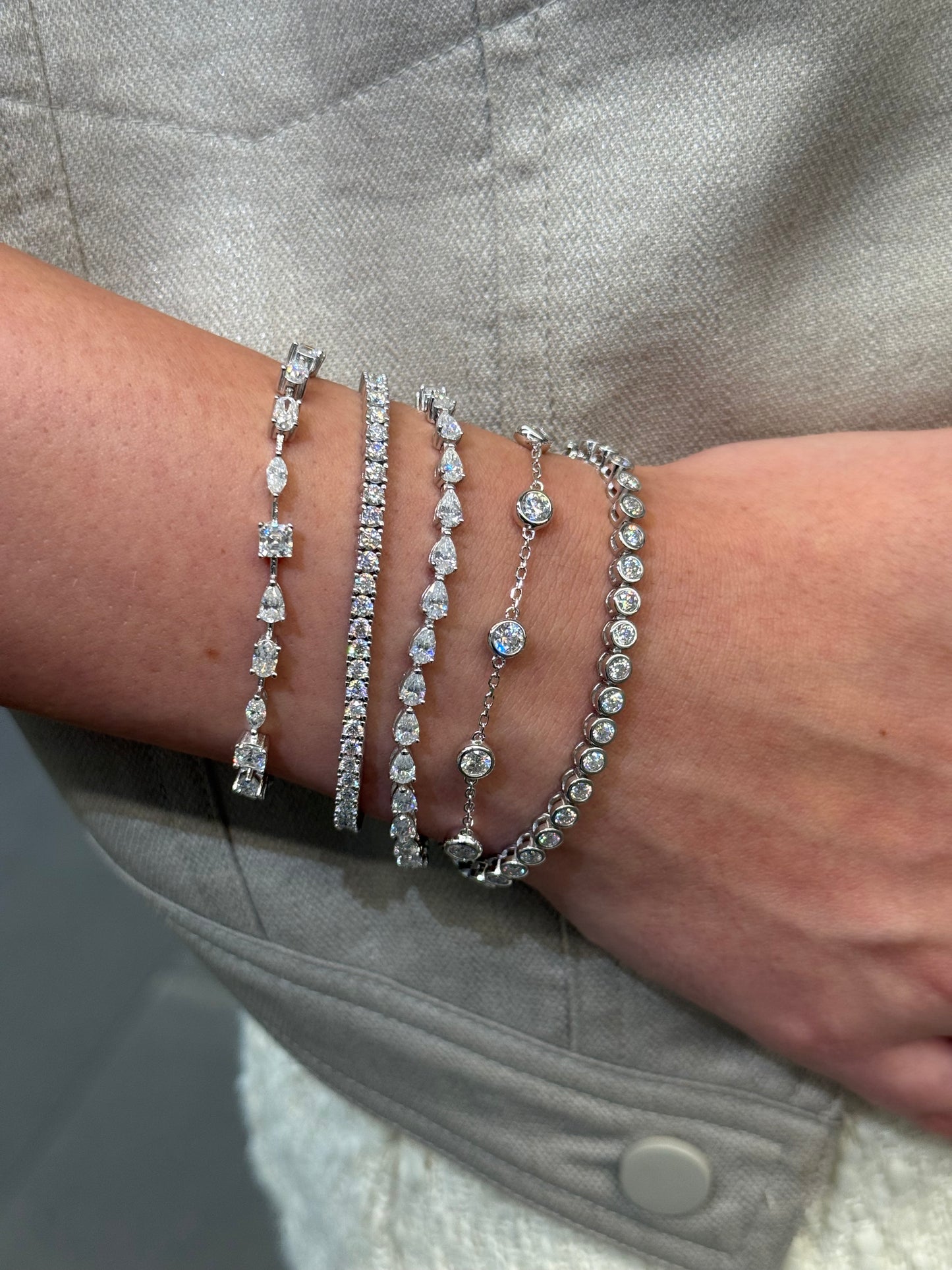 Pear Cut Tennis Bracelet