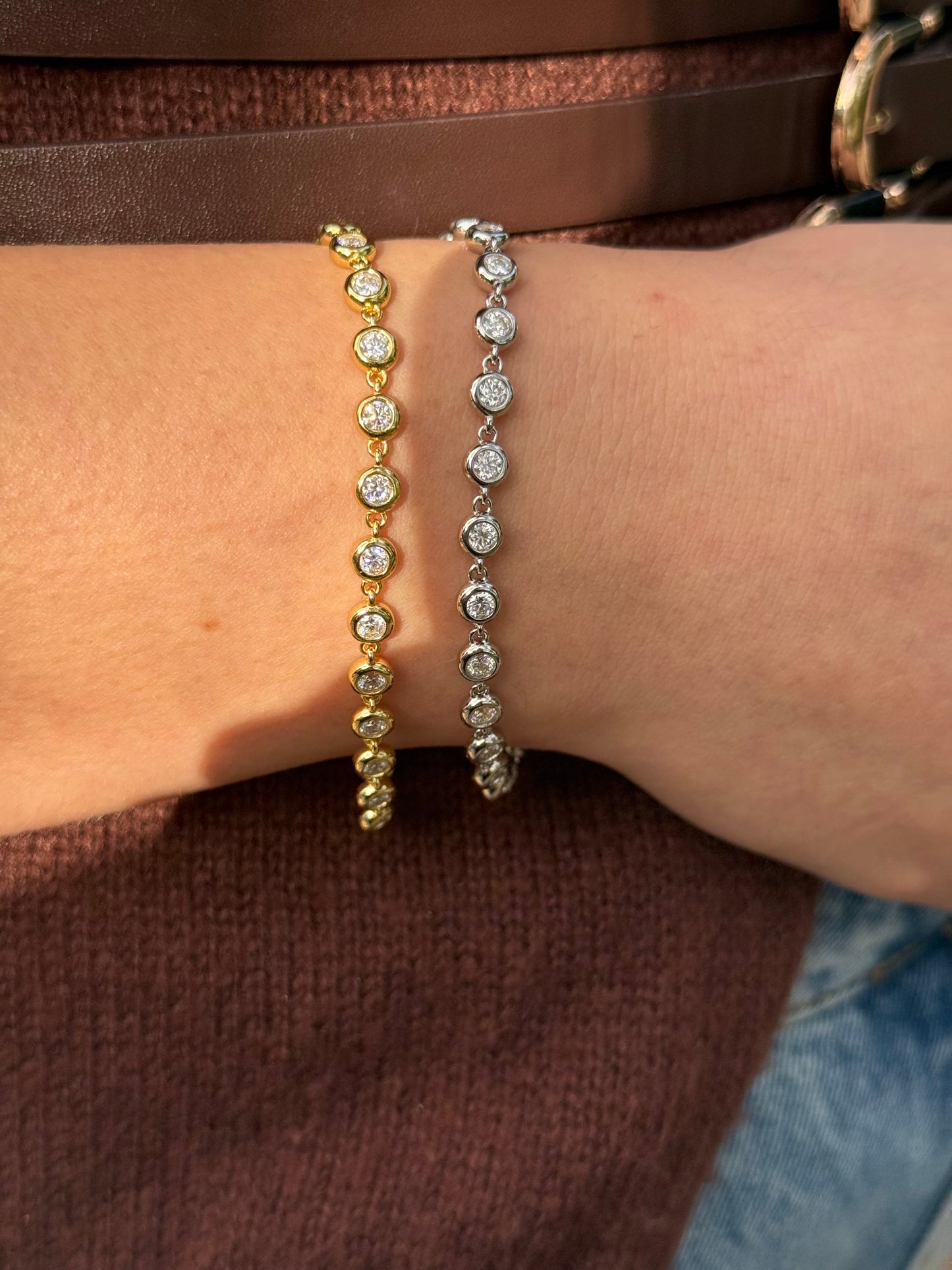 Bezel Chain Bracelet