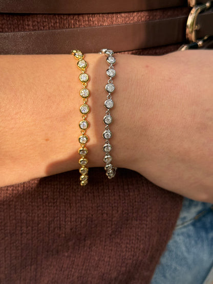 Bezel Chain Bracelet
