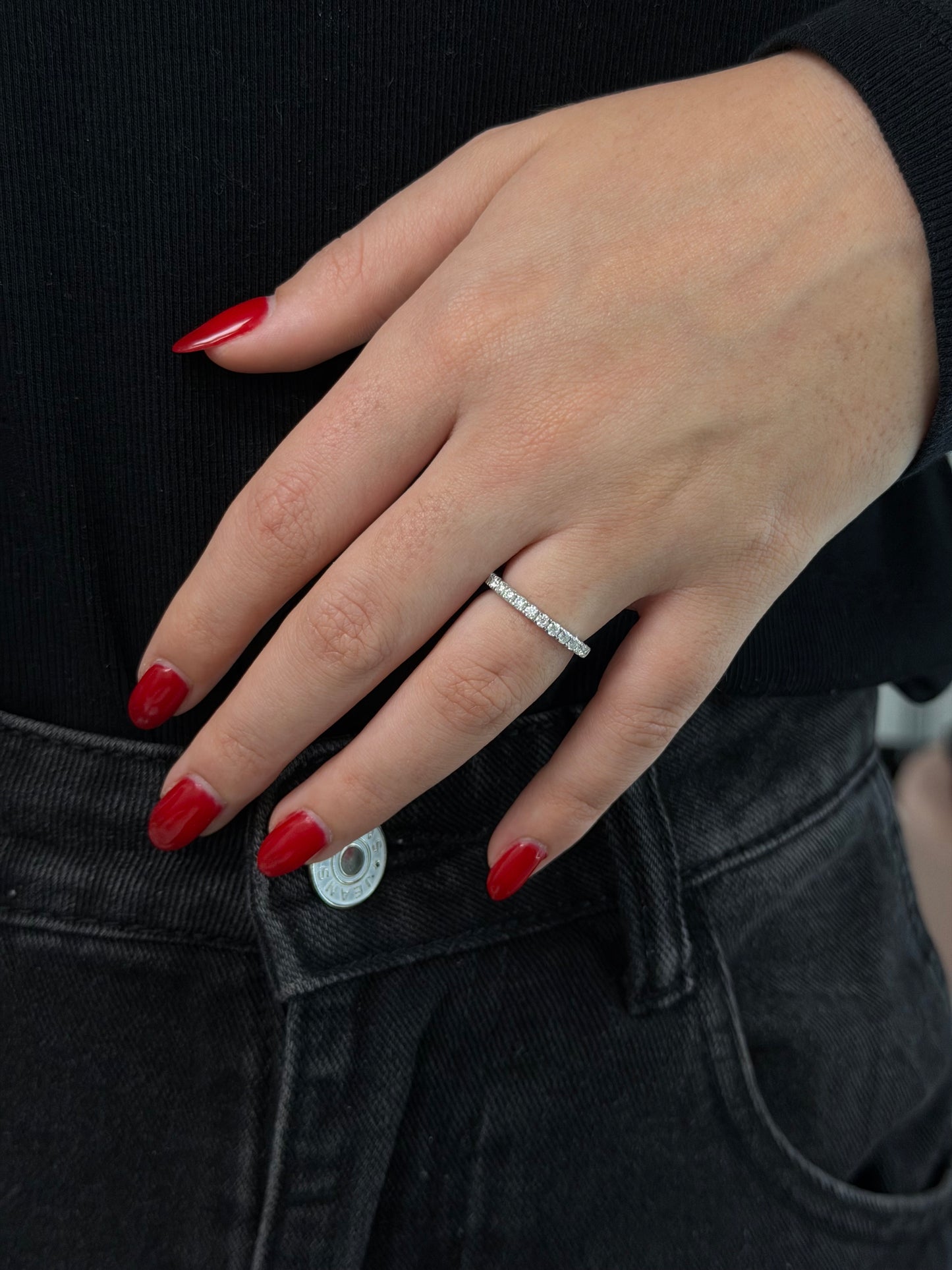2mm half eternity ring
