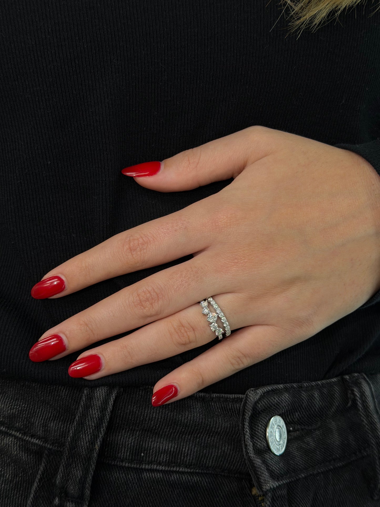 2mm half eternity ring