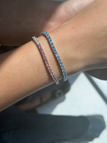 Pink Ombré Tennis Bracelet
