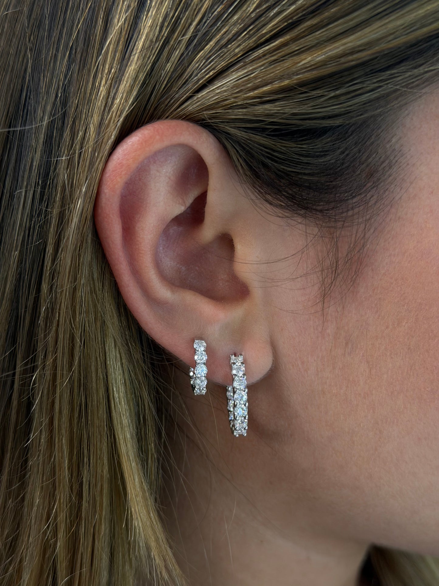 Small Inside Out Hoop  Earrings