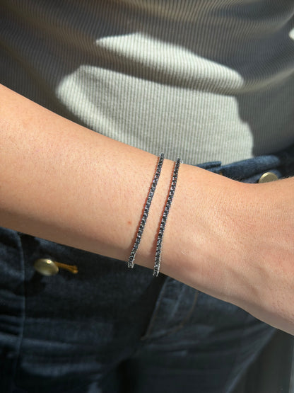 Black tennis bracelet