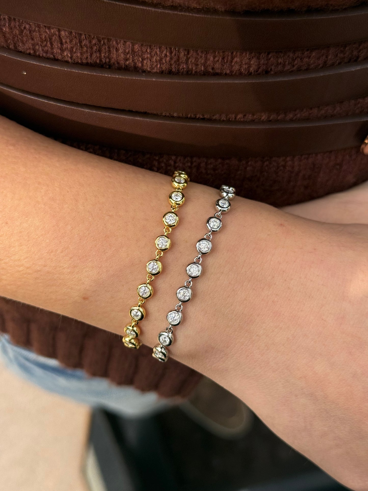Bezel Chain Bracelet