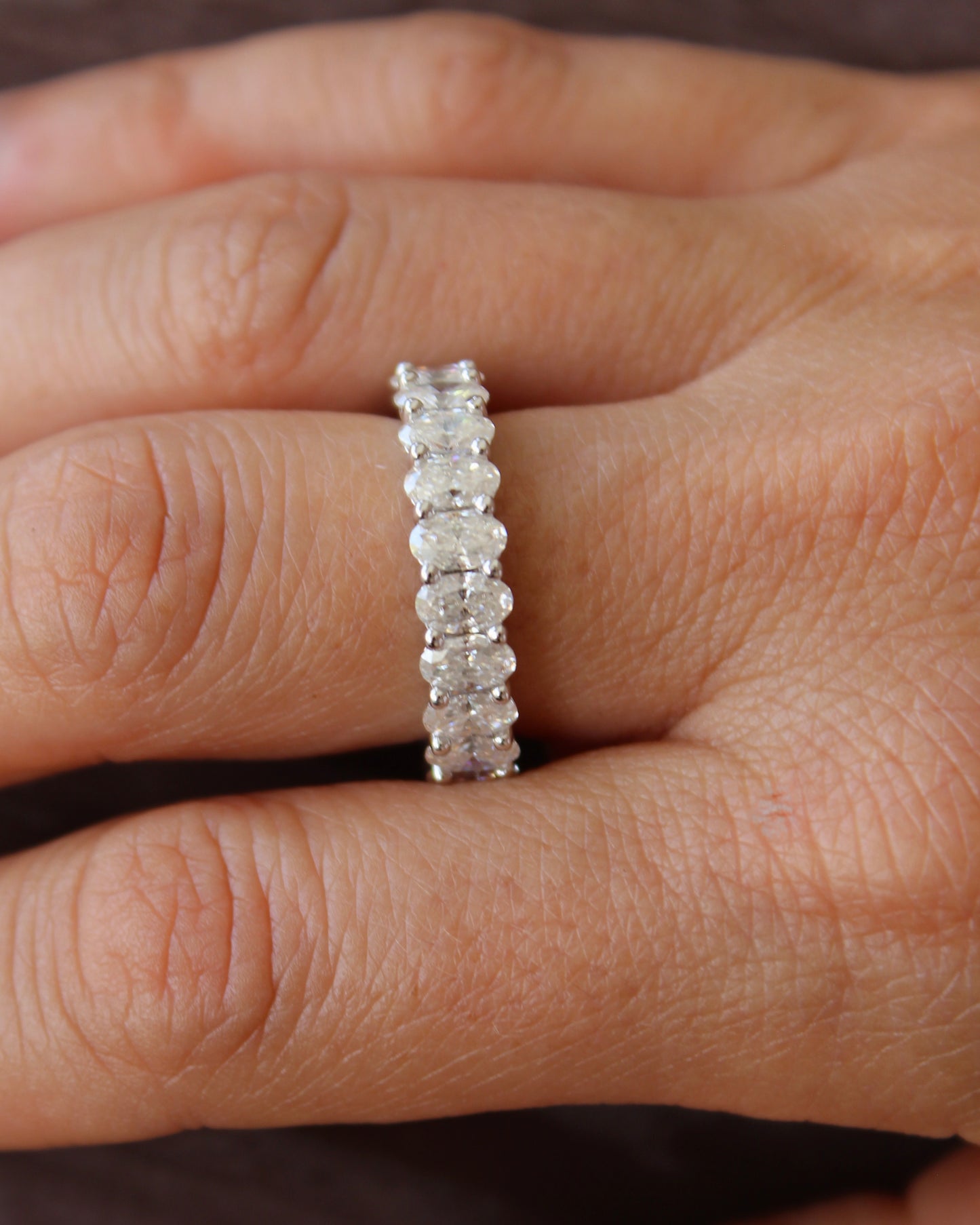 Oval Cut Eternity Ring