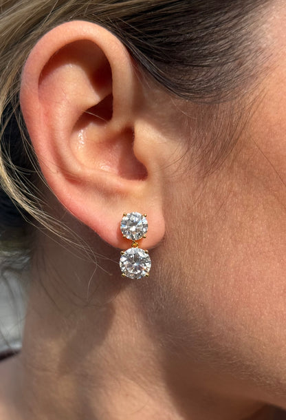 5cttw Double Drop Earrings