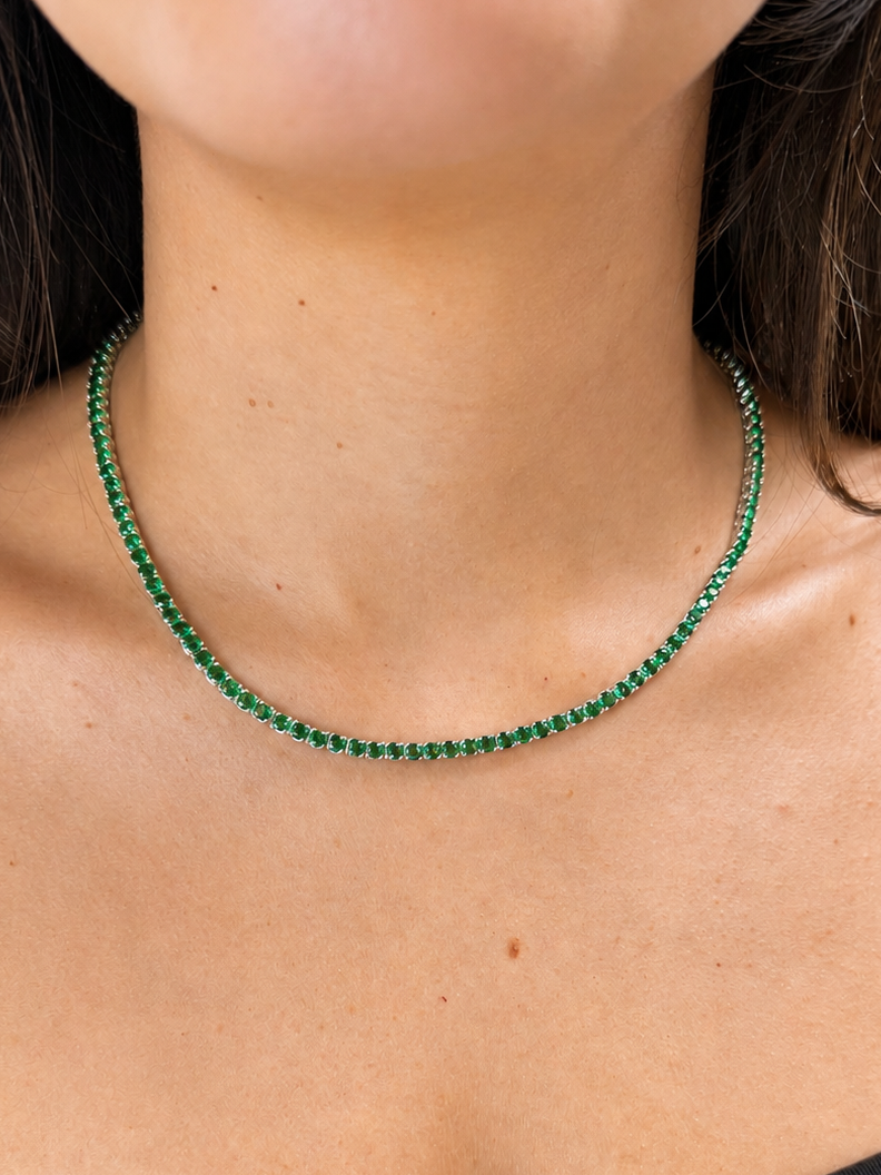 Color Tennis Necklace
