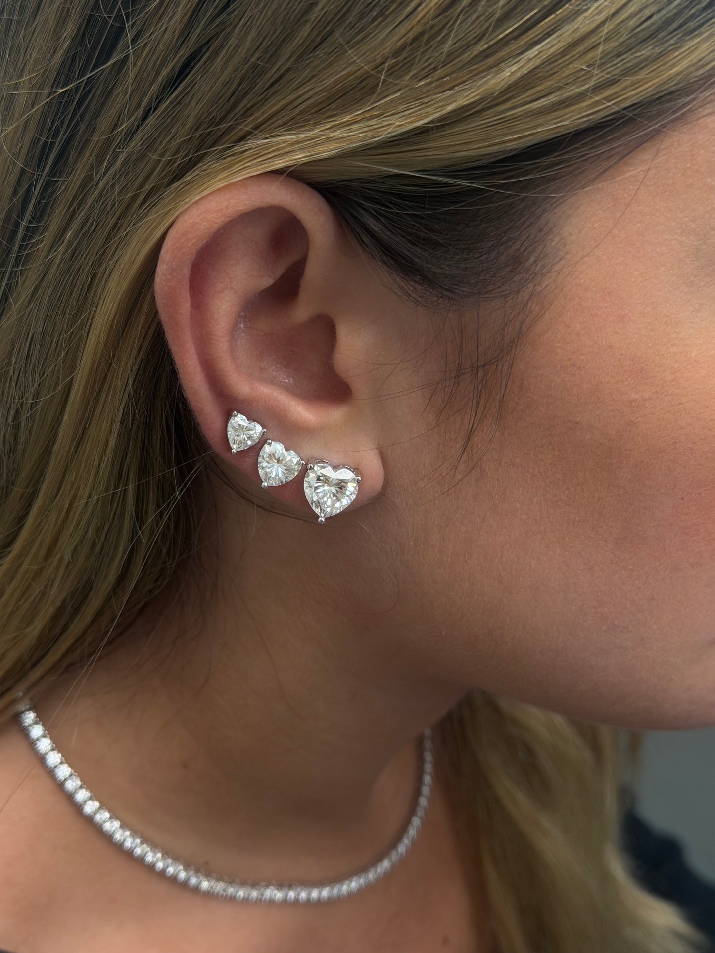 Heart Stud Earrings