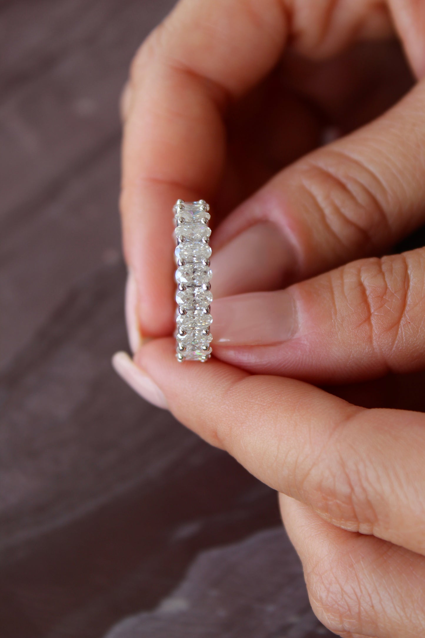 Oval Cut Eternity Ring