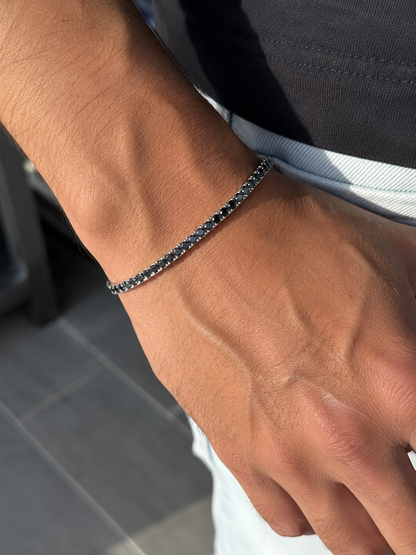 3mm  Black tennis bracelet