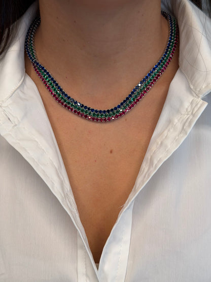 Color Tennis Necklace