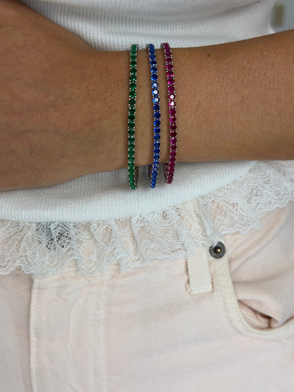 3mm Color Tennis Bracelet