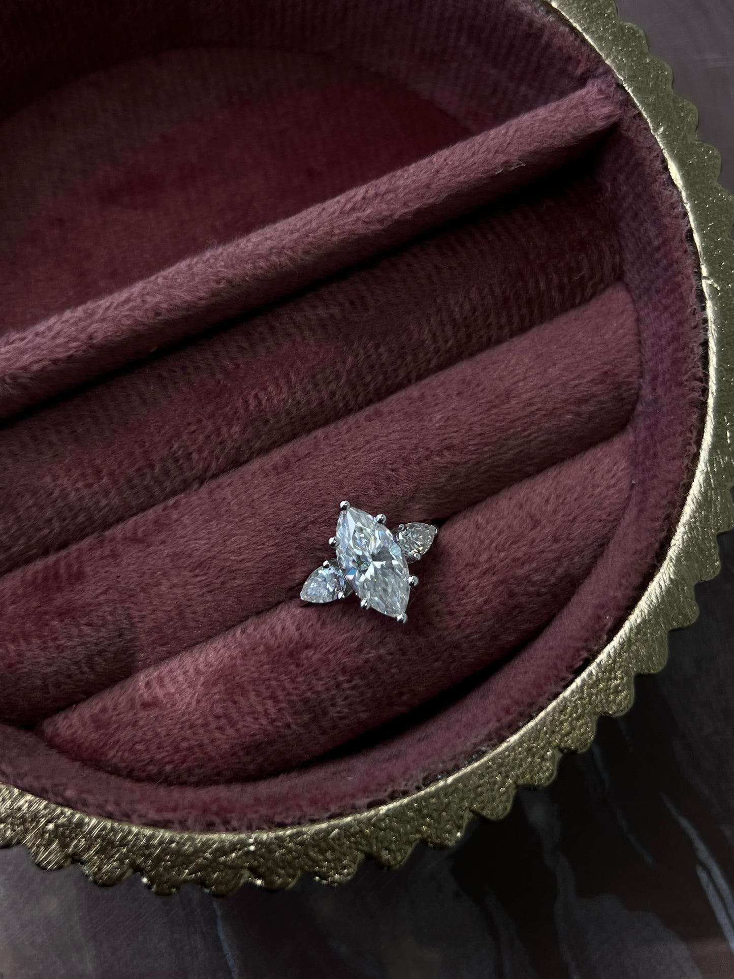 Marquise and Pear Cut Ring