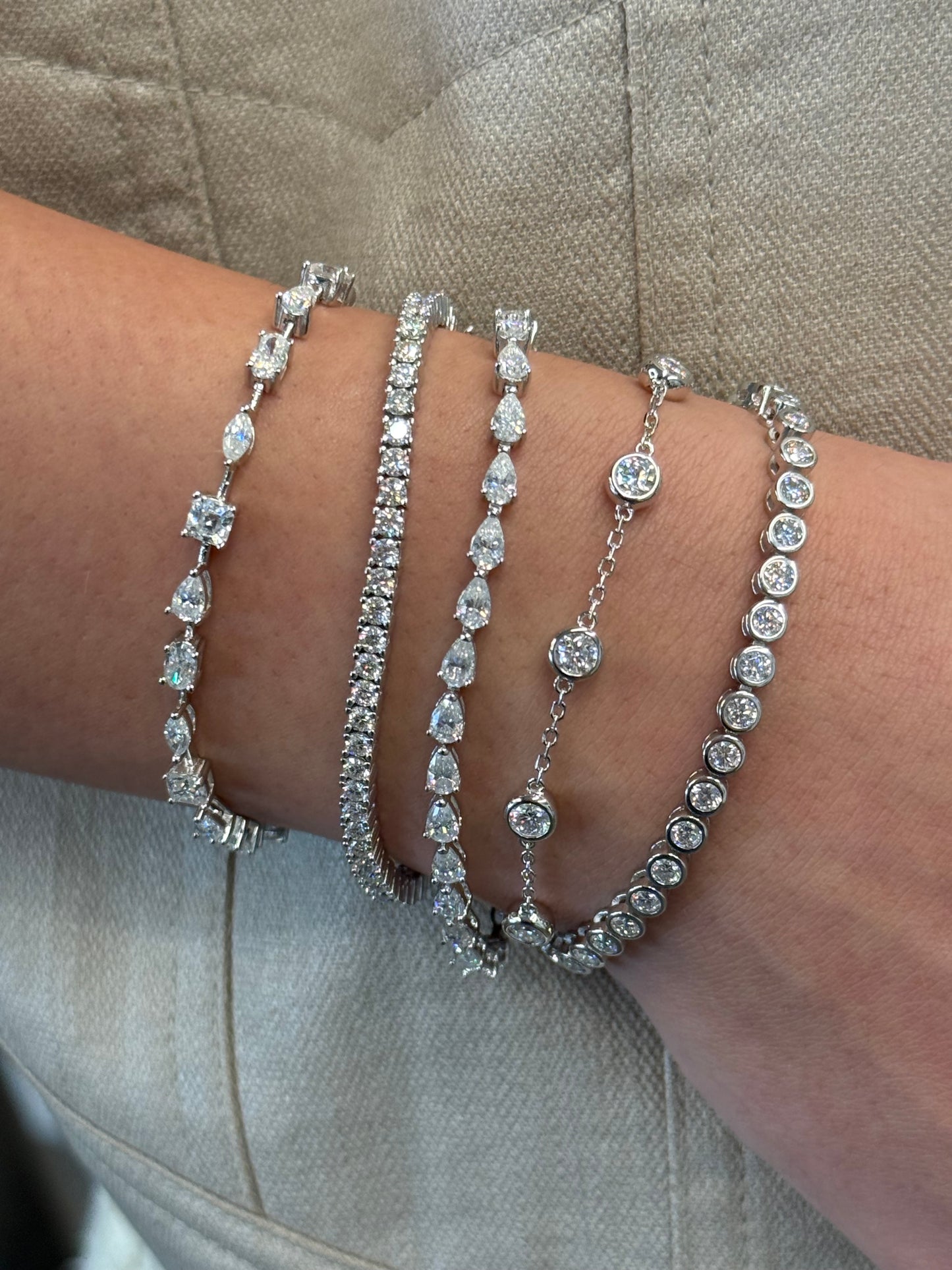 Pear Cut Tennis Bracelet