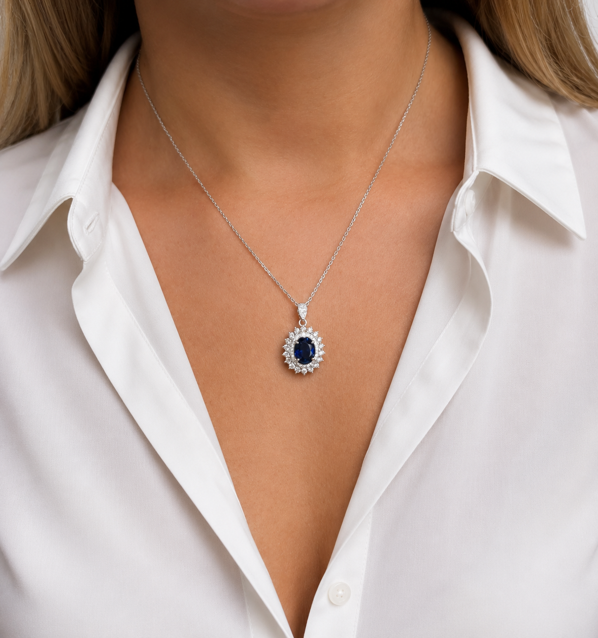 Sapphire Mirage necklace