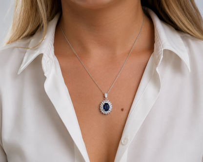 Sapphire Mirage necklace