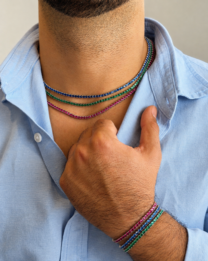 Color Tennis Necklace