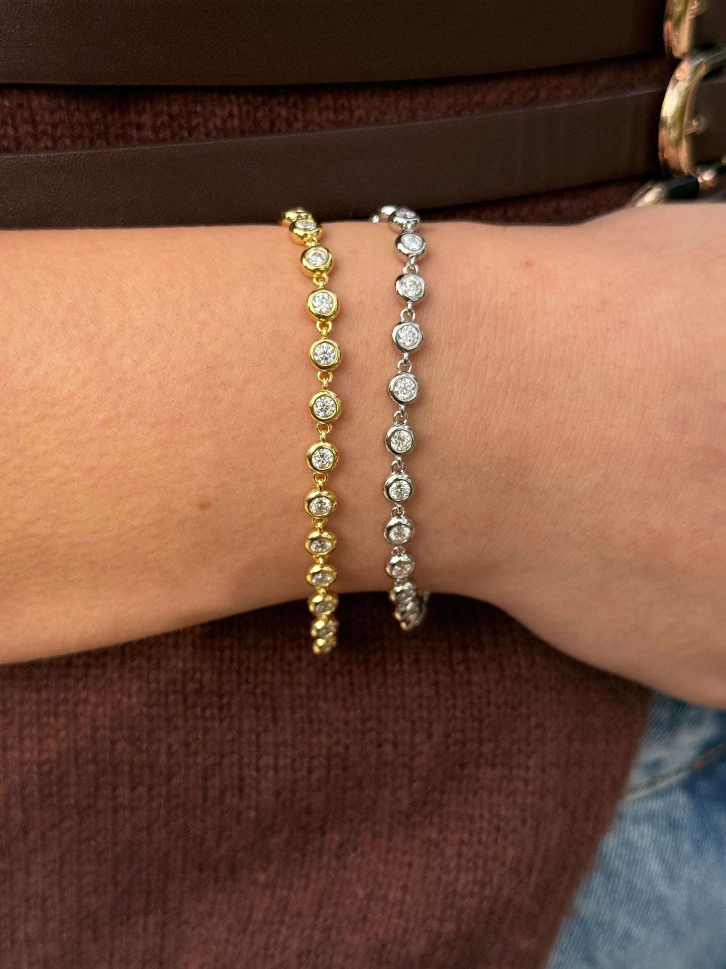Bezel Chain Bracelet
