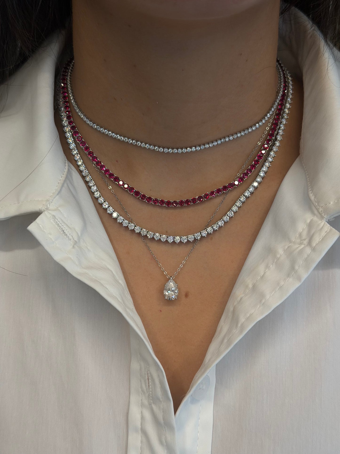Color Tennis Necklace