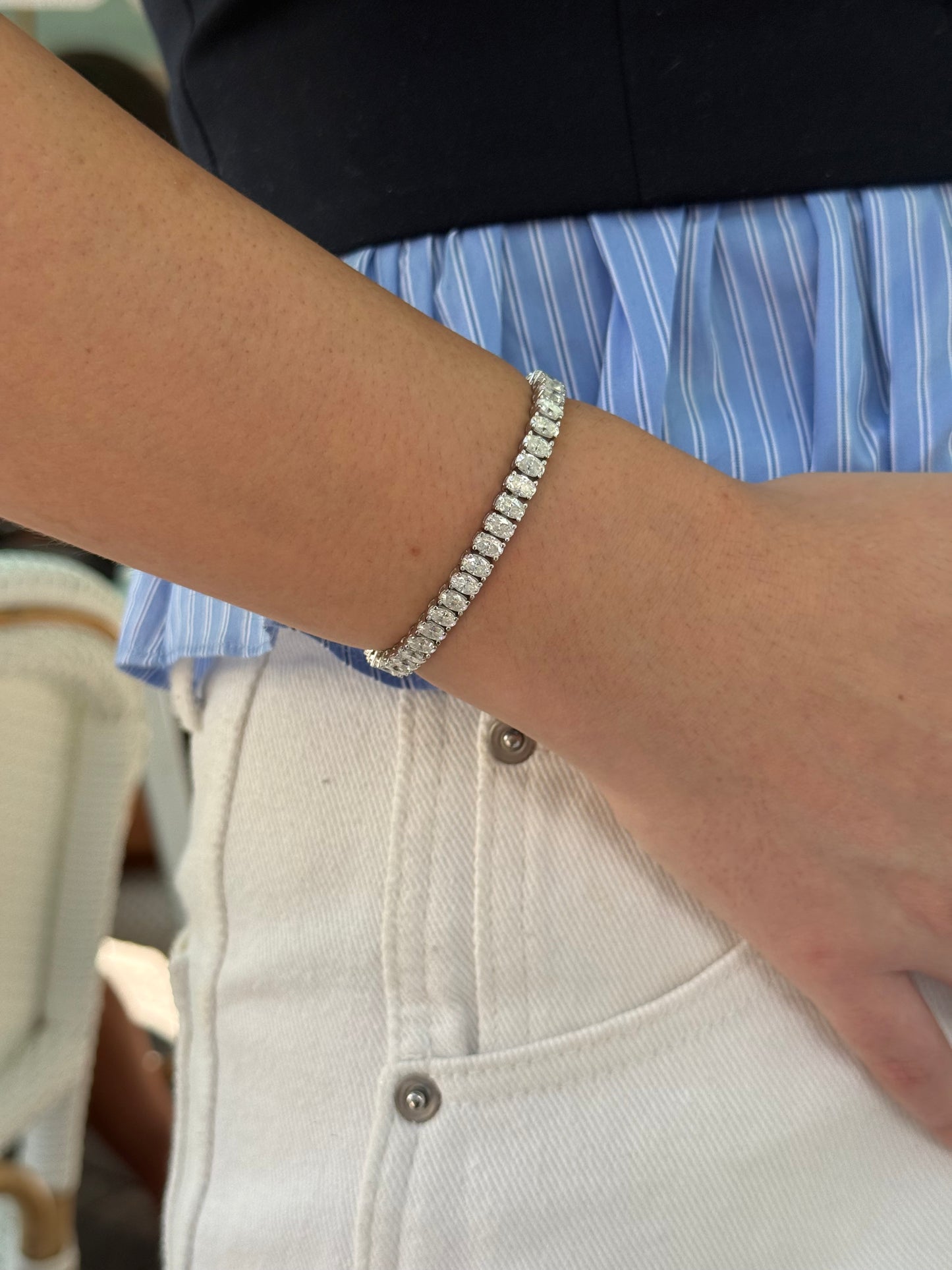 Oval Tennis Bracelet