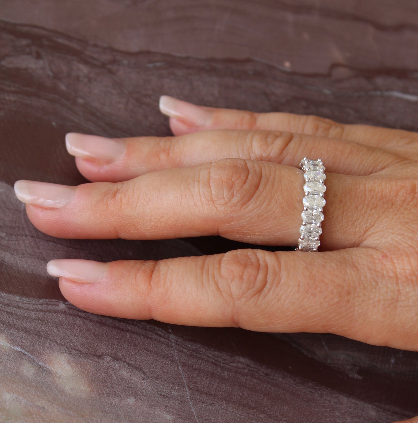 Oval Cut Eternity Ring