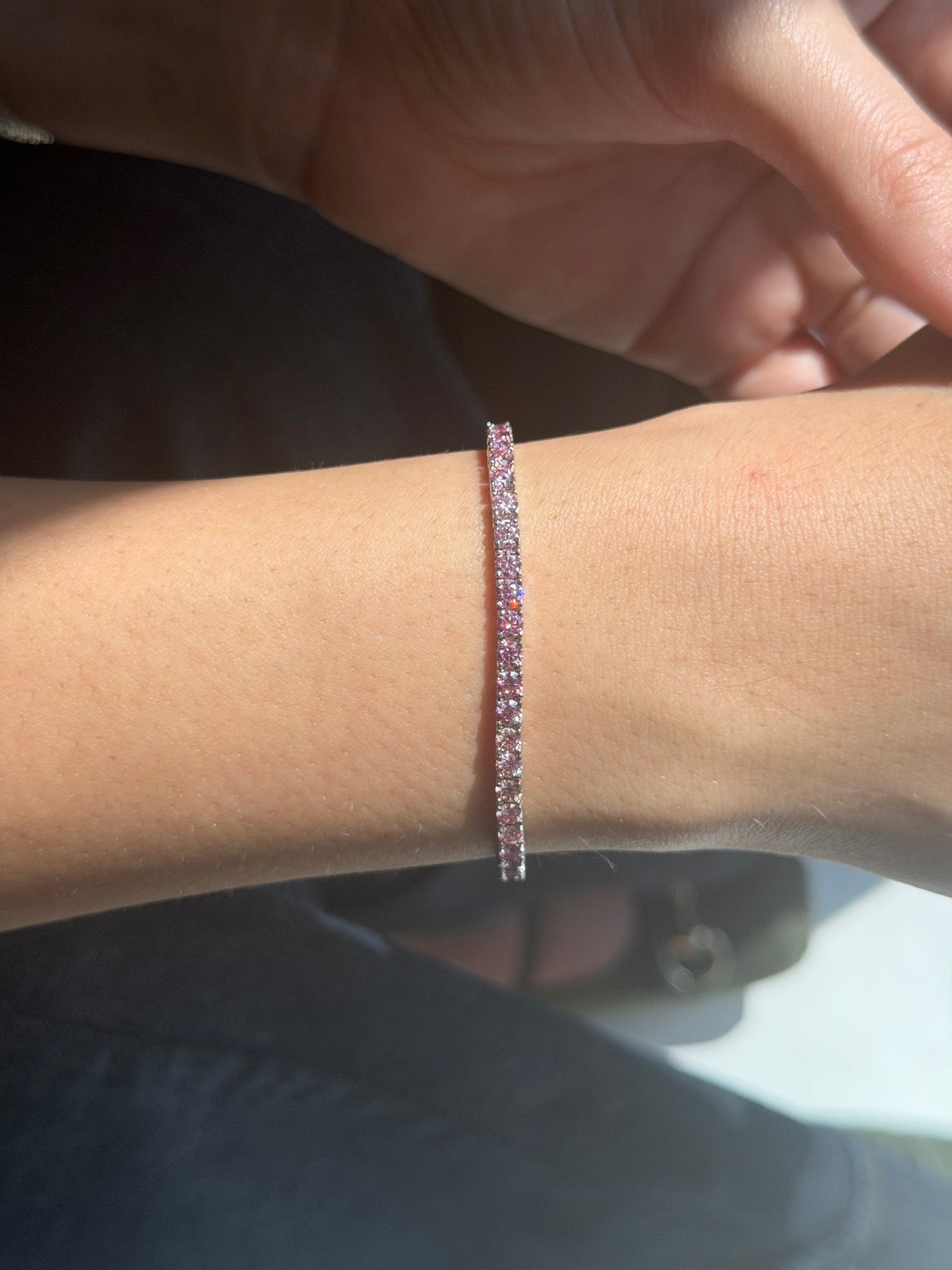Pink Ombré Tennis Bracelet