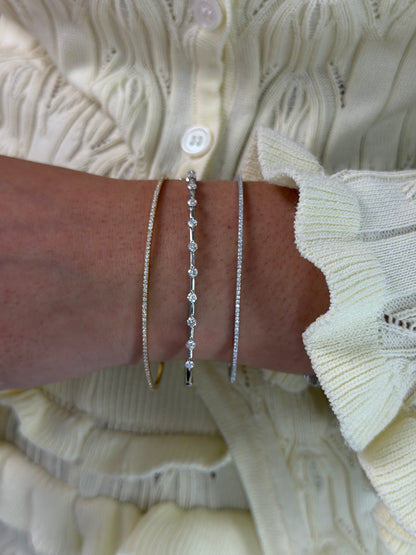 Dainty  Line Bangle Bracelet