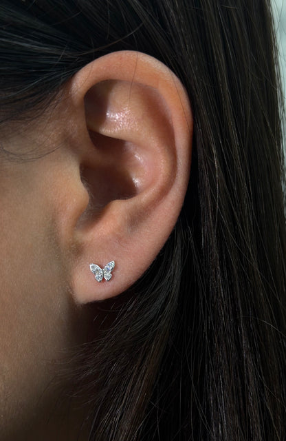 Mini Butterflies Sparkle Studs - Little Gems Collection