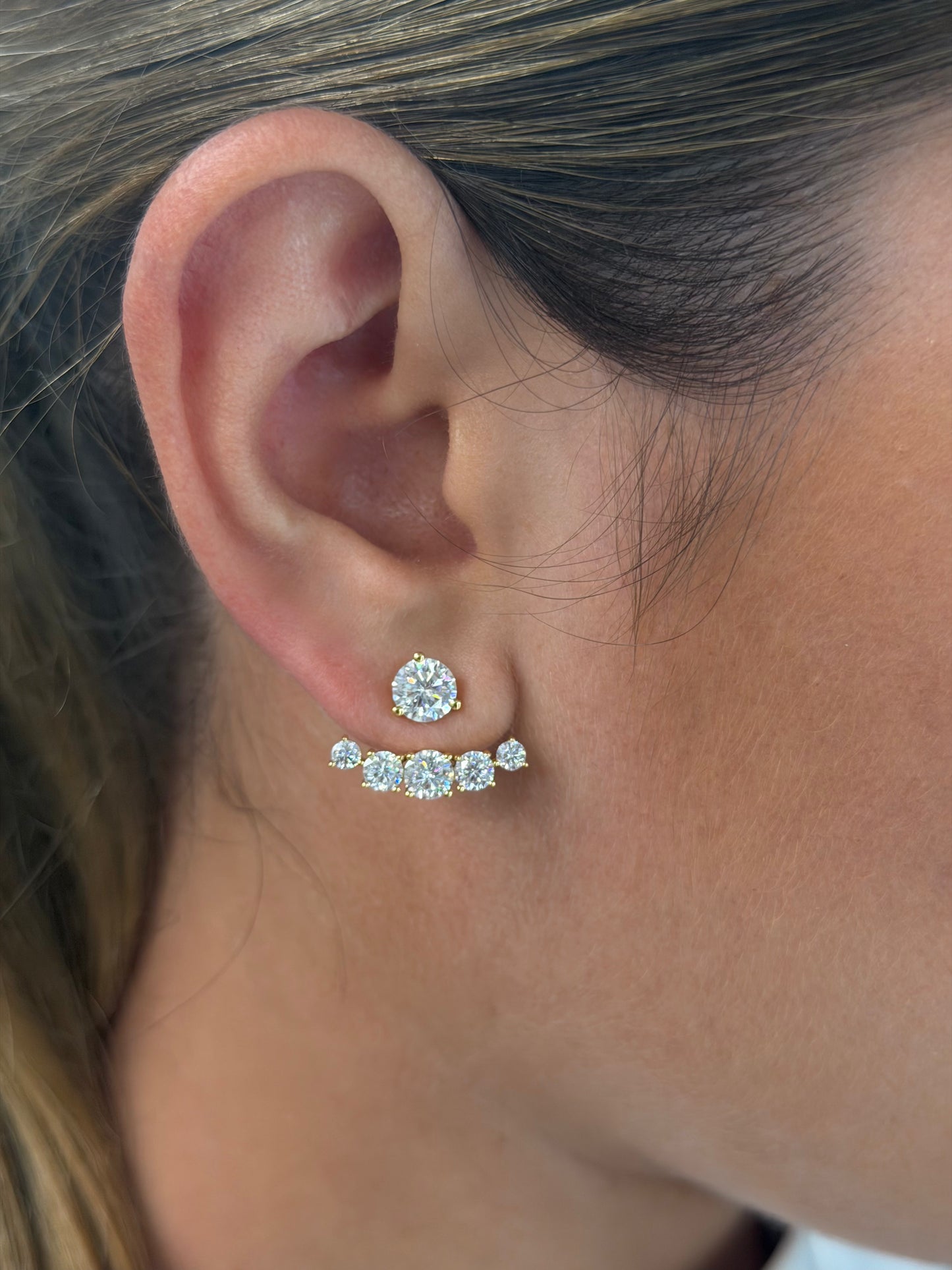 4.6cttw Convertible Stud Earrings