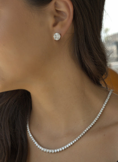 Marquise Cluster Stud Earrings
