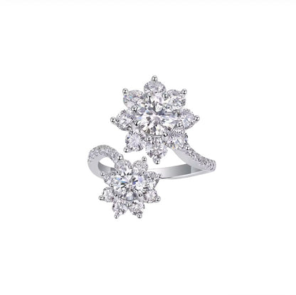 Double Flower Wrap Ring