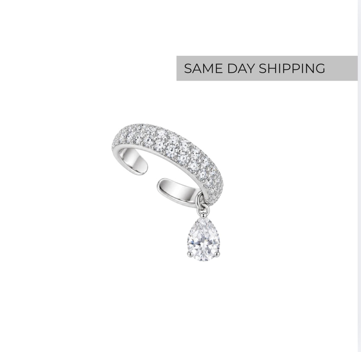 Pear Drop Ear Cuff