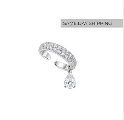 Pear Drop Ear Cuff