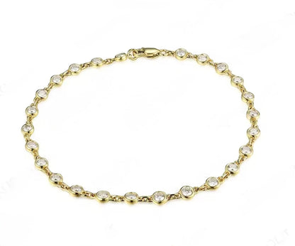 Bezel Chain Bracelet