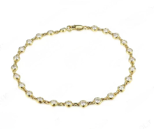 Bezel Chain Bracelet