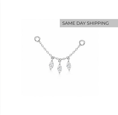 Chain Ear Jacket for Earrings