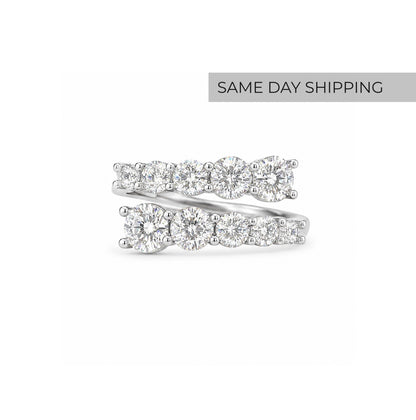 3.26CT Wrap Graduated Ring