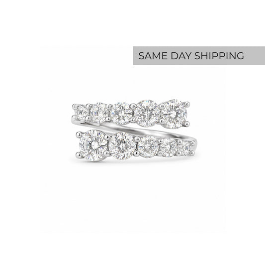 3.26CT Wrap Graduated Ring