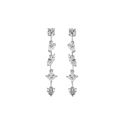 Multi-Cut Drop Earrings