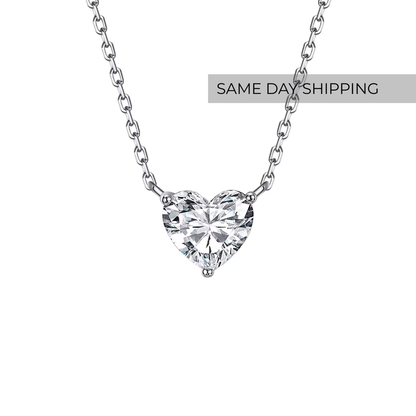 Heart Solitaire Necklace