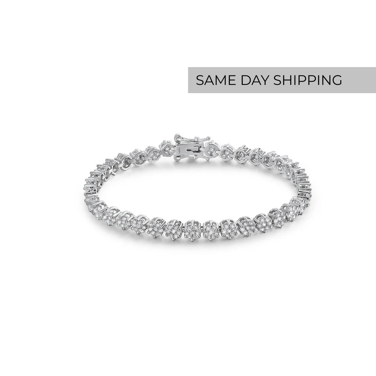 Flowers Tennis Bracelet