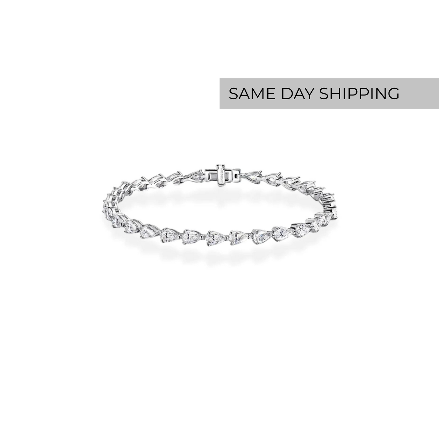 Pear Cut Tennis Bracelet