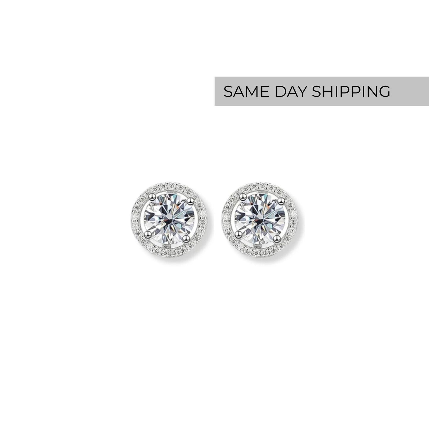 Halo Stud Earrings
