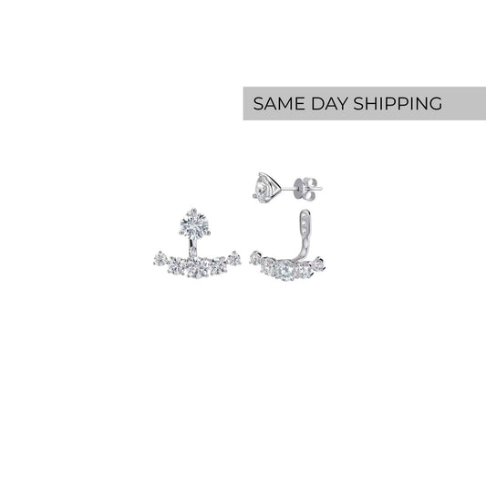 4.6cttw Convertible Stud Earrings