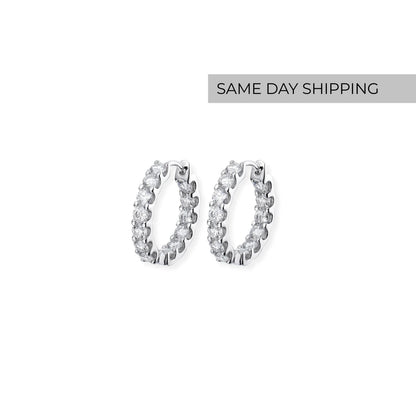 Medium Inside Out Hoop Earrings